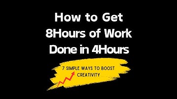 PROVEN Strategies to Work Smarter NOT Harder and Boost Productivity!