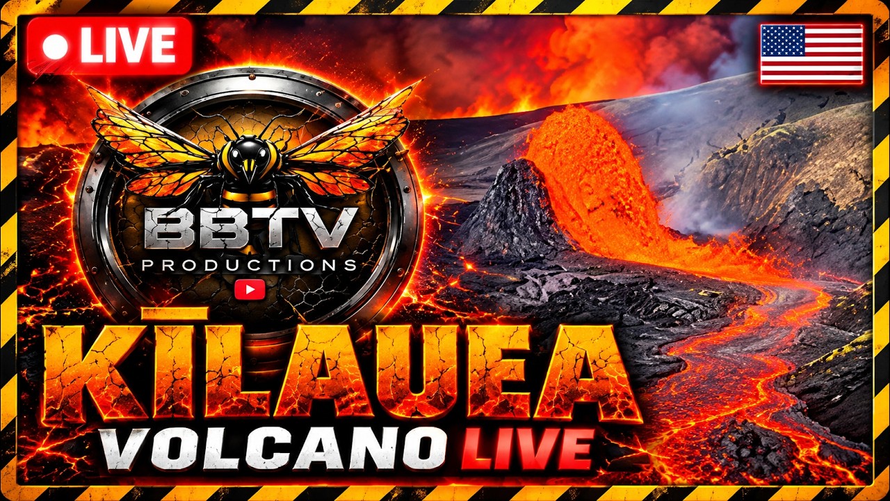 Kilauea Volcano Live - Hawaii Eruption Cam 1 — Hawaii Volcanoes, HI live camera thumbnail