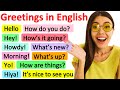 GREETINGS IN ENGLISH | Formal & informal | Learn with examples & quiz!