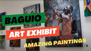 Art Exhibit in SM Baguio City, Philippines! Pandegka - Cordillera Figurative Abstract.