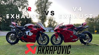 2023 PANIGALE V4R vs V4 : AKRAPOVIC EXHAUST SHOOTOUT