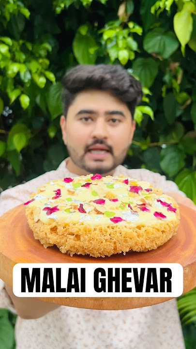 Malai Ghevar in 100rs || Market vs Homemade Ghevar recipe