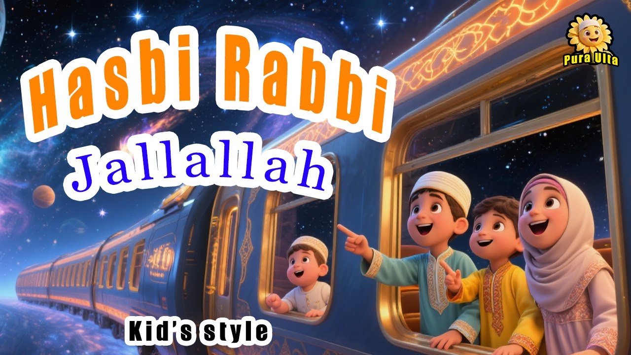💖 Hasbi Rabbi Jallallah - حسبي ربي جلّ الله | Islamic Naat & 3D Cartoon Lullaby for Kids