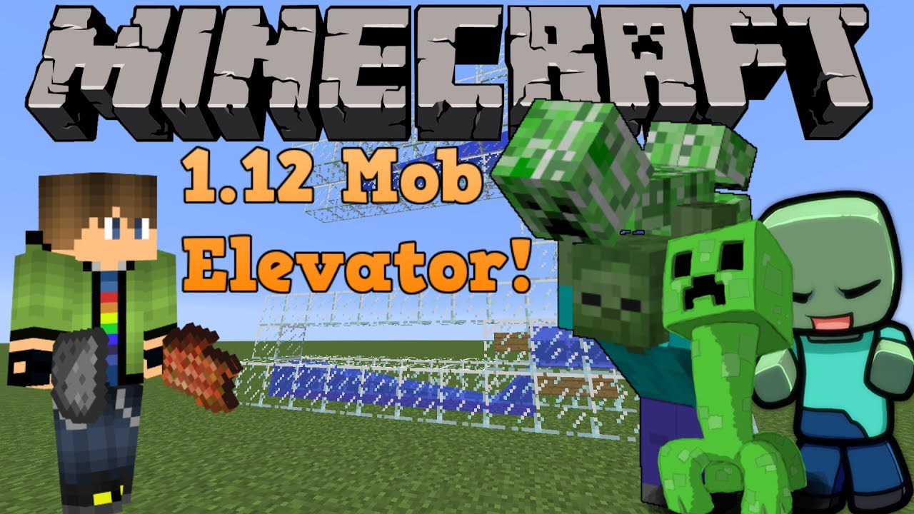 Minecraft Tutorial Mob Elevator Works With Creepers Works In 1 13 Youtube