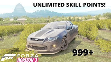 UNLIMITED SKILL POINTS GLITCH! | Forza Horizon 3