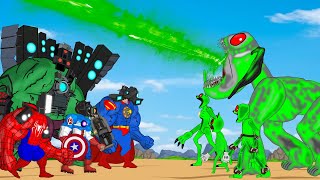 TEAM CAMERA SUPERHERO vs Catnap & Dogday, Zoonomaly RADIATION : Who Will Win?| FUNNY Cartoon