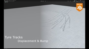 How I Made this Tyre Tracks in Snow in Blender