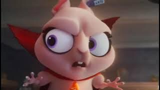 L£AGUE OF SUPERPETS: lulu vs batman the stare scene😂