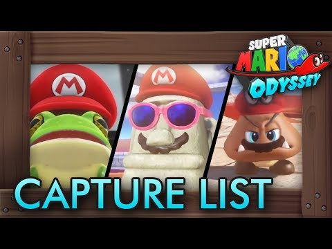 Super Mario Odyssey Capture List - all abilities and every capture in the  game listed