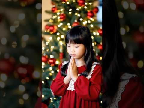 산타할아버지께 이쁜일 많이 했다고 선물 달라고 하는 귀여운 6살아이  그록 ai