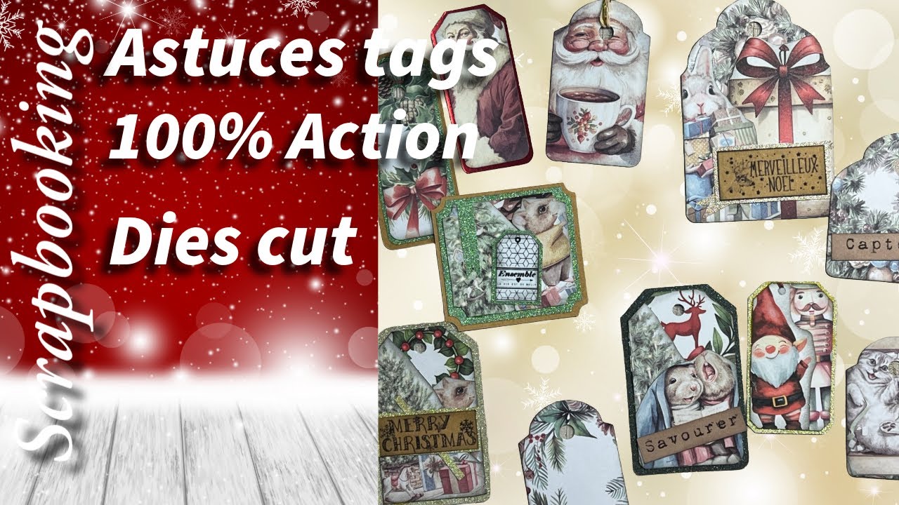 Scrapbooking, astuces pour utiliser nos dies cut 100% Action