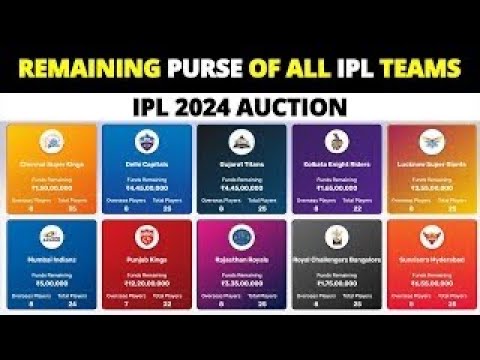 What's the total purse amount the IPL team has? - Quora