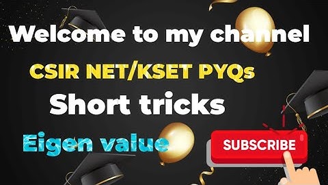 csir net|kset|linear algebra mathematics science