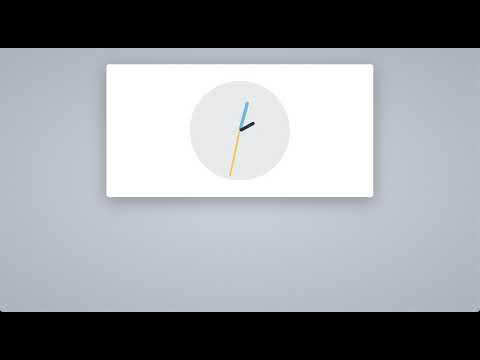 HTML and CSS only Clock Demo, Settable, Analog and Digital
