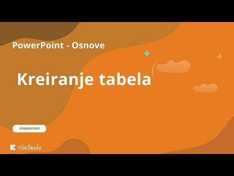 7. Kreiranje tabela u PowerPoint-u