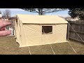 Inexpensive Wall Tent part 1