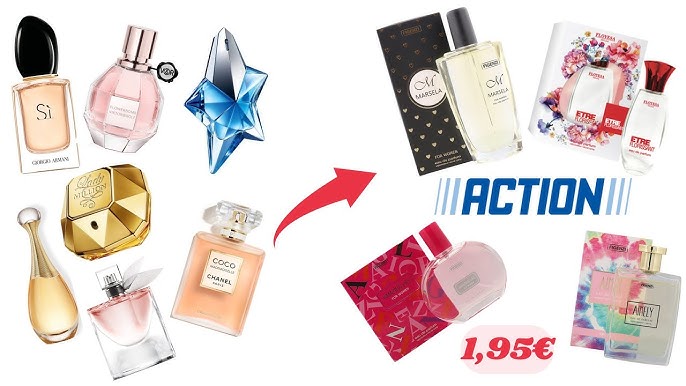 LES DUPES de parfums de grandes marques chez ACTION 💙✨DES PÉPITES  @actionfrance1 #action - YouTube
