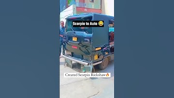 Scorpio converted to AUTO 😂😂 #shorts #viral #scorpio #parasmishra