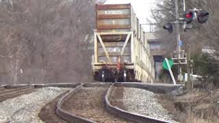#3161 CSX D765-24 Empty Double Stack trash train