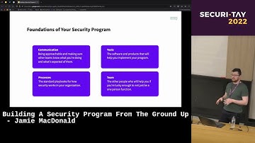 Building A Security Program From The Ground Up by Jamie MacDonald