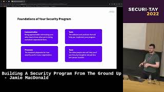Building A Security Program From The Ground Up by Jamie MacDonald