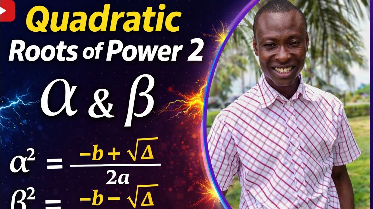 Quadratic roots and relationship of sum and product of root (Power two ...