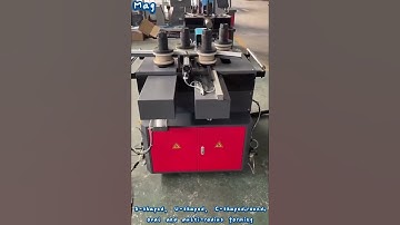 Aluminum bending machine with four spindles