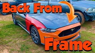 Rebuilding A Wrecked 2018 Ford Mustang EcoBoost I bought from Copart Auction (Part 2)