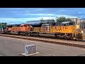 Up frieght trains and amtrak trains passing the tucson railcam small