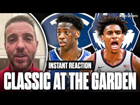 No. 3 UConn survives No. 7 BYU's comeback bid in CLASSIC | AJ Dybantsa goes off in return to Boston!