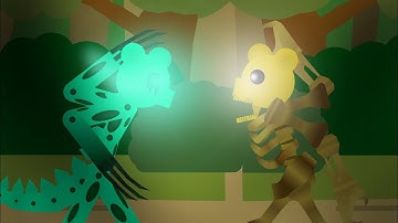 DinoPiggy Vs Skelly - (Piggy Battle) Stick Nodes Animation