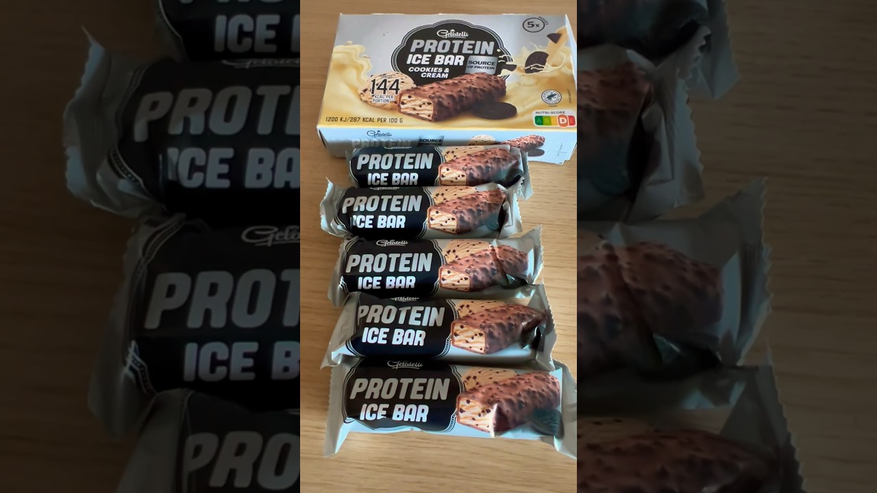 Gelatelli Protein Ice Bar Cookies \u0026 Cream - YouTube