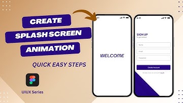 Splash Screen Animation in Figma। UiUx Tutorial | Signup Page #ui #figmatutorial #figma