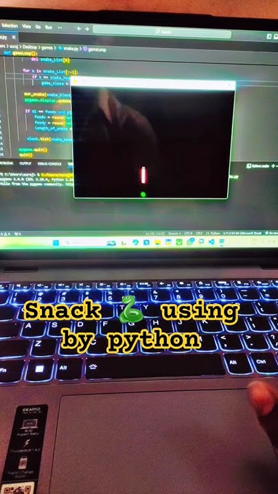 Snack game 🐍 using by python #viral #shorts #coding #python - YouTube