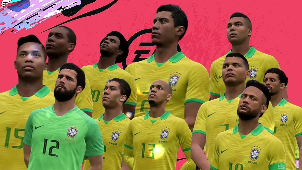 Fifa squad. FIFA 2020 сборная Бразилии. Сборная Бразилии в ФИФА 22. Сборная Бразилии ФИФА 21. ФИФА 19 сборная Бразилии.