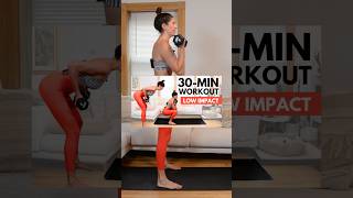 30 min total body low impact workout with weights #homeworkout