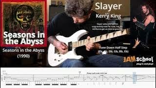 Slayer Seasons in the Abyss guitar solo with TAB