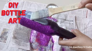 DIY Bottle Art | Bottle crafts | Glass Bottle Crafts