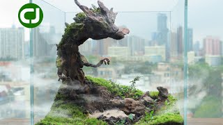 I made a dragon to protect the little tree【microlandscape】