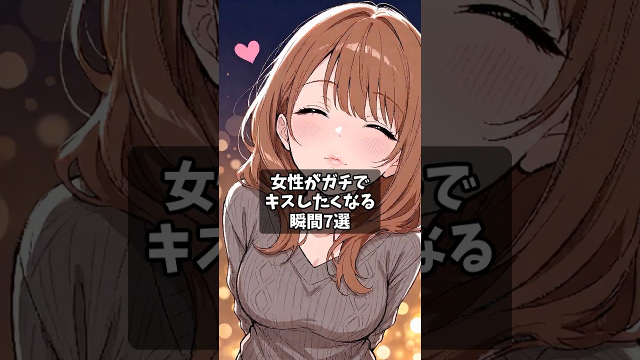 女性がガチでキスしたくなる瞬間7選 #恋愛心理学 #漫画