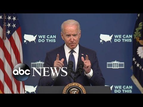 President Joe Biden delivers remarks on COVID-19 vaccination efforts