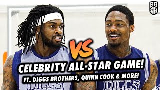 Stefon Diggs BATTLES Trevon Diggs in CELEBRITY ALL-STAR GAME! Quinn Cook & Montrezl Harrell GO OFF!