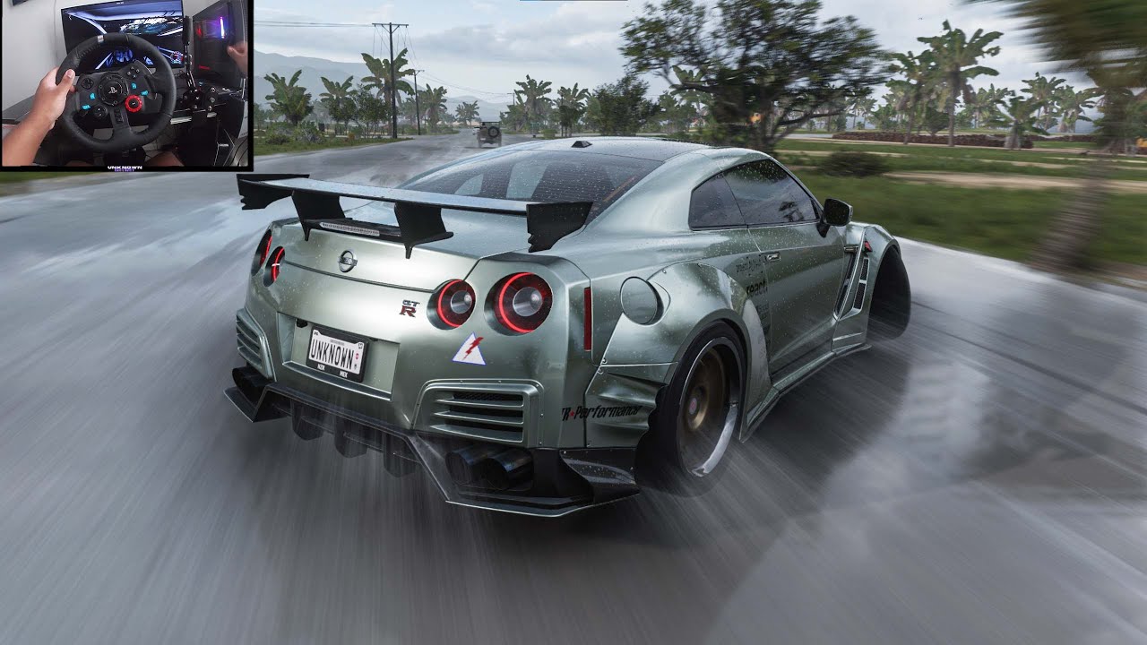Forxa R35 Nissan GT-R R35 - Forza Horizon 5 (Wheel Gameplay) - YouTube