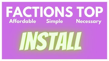 How to Install and Use this FACTIONS TOP Plugin IN Minecraft 1.7 to 1.16!