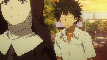Toaru Majutsu no Index II - Touma and Orsola Bus Funny Moment