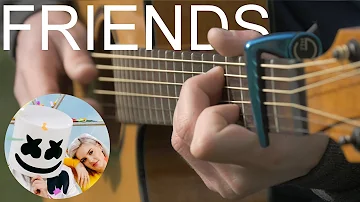 FRIENDS - Marshmello & Anne-Marie - Fingerstyle Guitar Cover