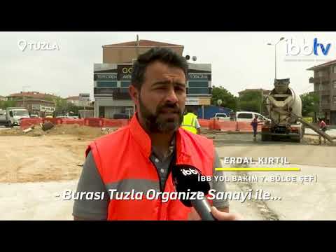İstanbul Büyükşehir Belediyesi Tuzla yol yenileme çalışması