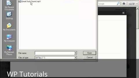 Video 17 Insert Audio or MP3 Files