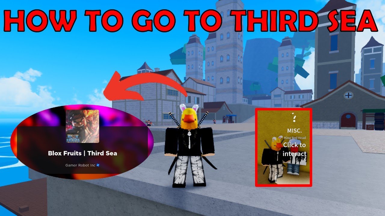 HOW TO GO TO THIRD SEA in BloxFruits 
