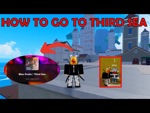 HOW TO GO THIRD SEA in Blox Fruits! 